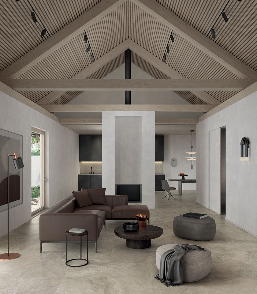 Scopri il fascino del ton sur ton con superfici Lea Ceramiche in nuance neutre e materiche, per interni armoniosi, eleganti e contemporanei.